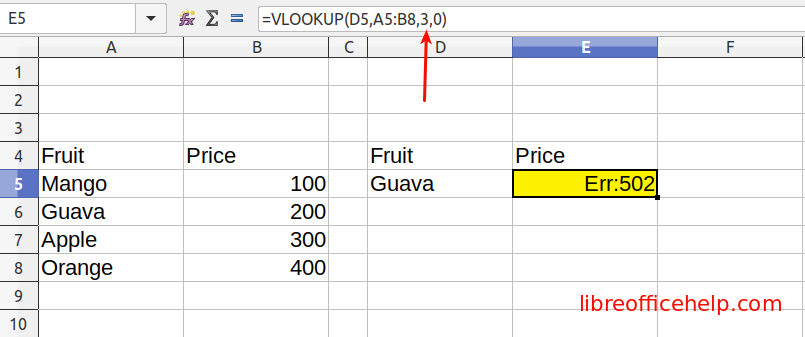 How To Fix Calc Err 502 Openoffice And Libreoffice